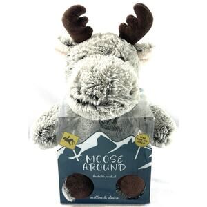 Milton & Drew Moose Around Heatable Moose Plush Hot or Cold Lavendar Scented